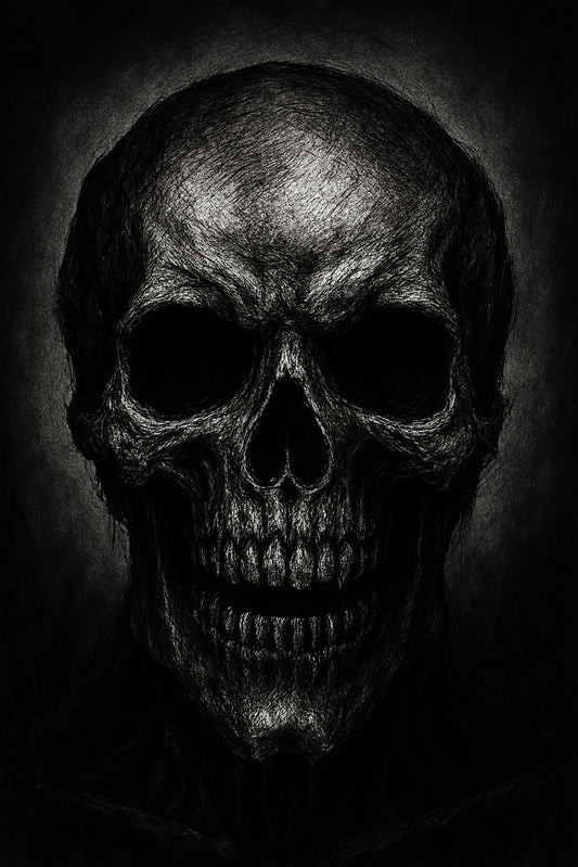 Dark Skull ~ Canvas Print (20.3 x 30.5 cm)