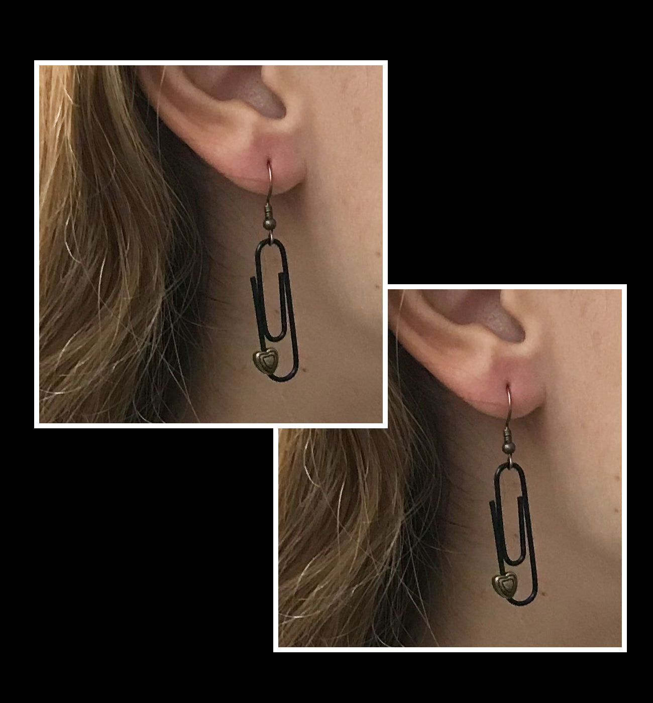 Orange Personalised Paperclip Earrings | by lovedbynlanla-4